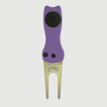 Purple Flower Switchblade Divot Repair Tool
