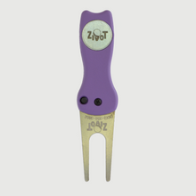 Purple Flower Switchblade Divot Repair Tool