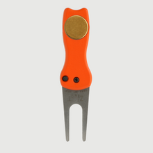 Bright Orange Switchblade Divot Repair Tool