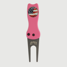 Hot Pink Switchblade Divot Repair Tool