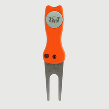 Bright Orange Switchblade Divot Repair Tool